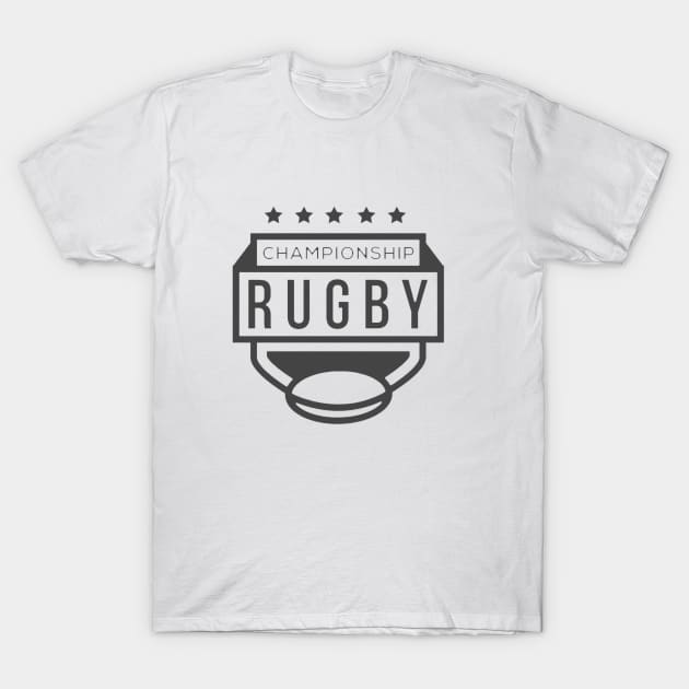 Rugby championship T-Shirt by Brainable ART